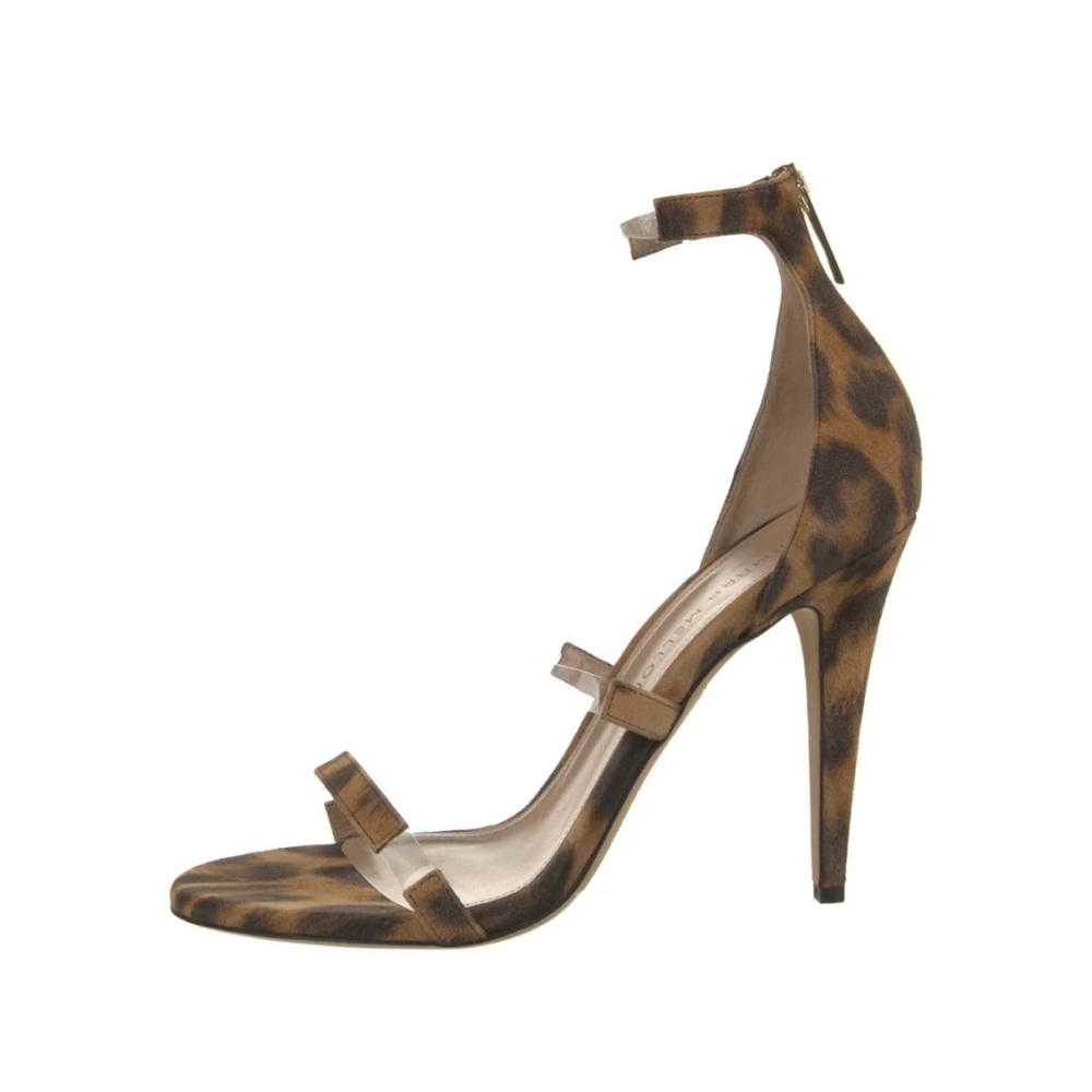 Tamara Mellon Size 40.  U.S.  9.5 - 10. Suede animal print sandals.